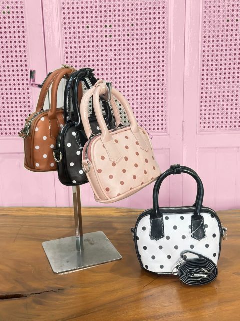 Tas Tenteng Mini Polkadot