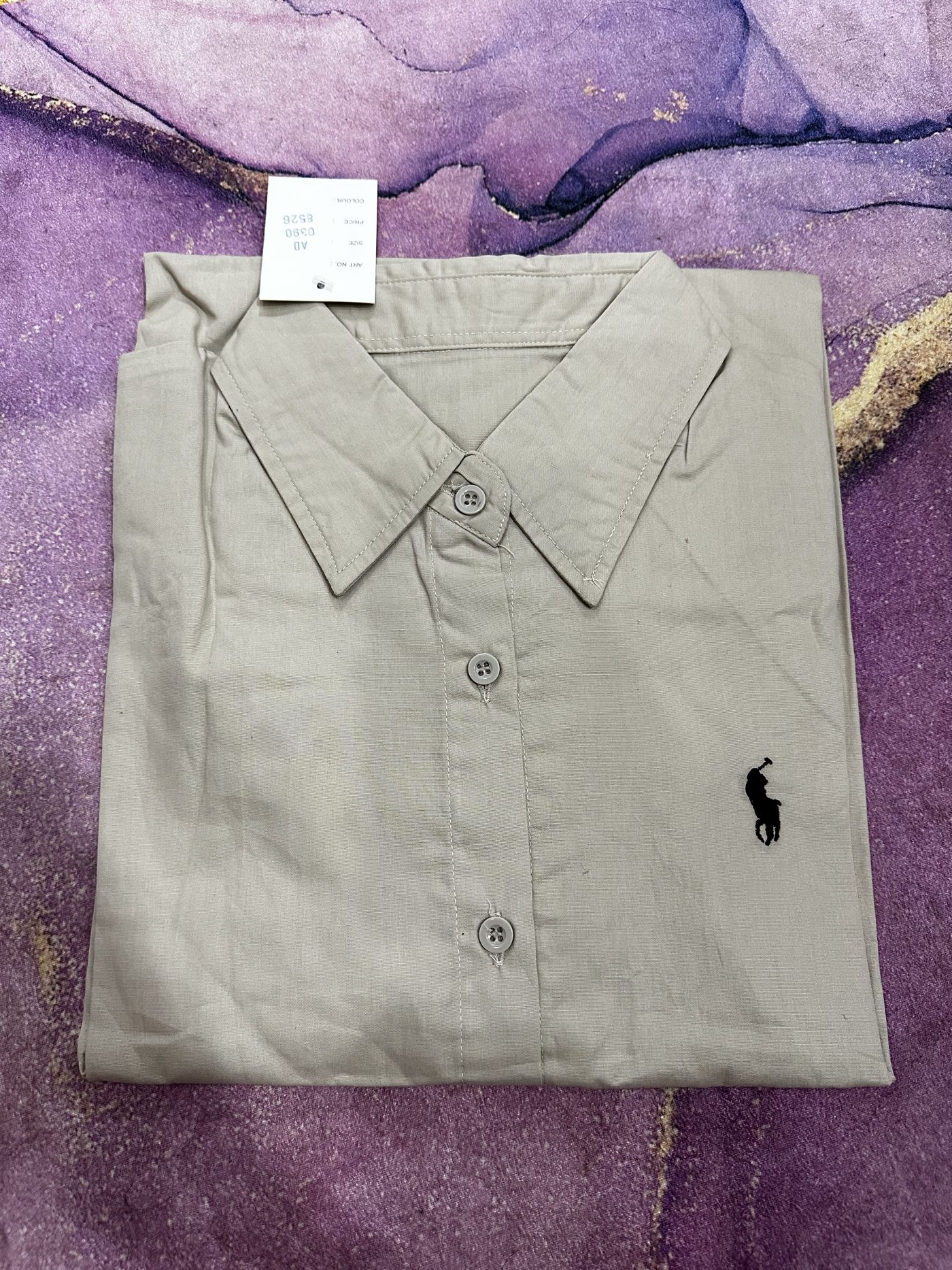 Kemeja Polos - warna khaki