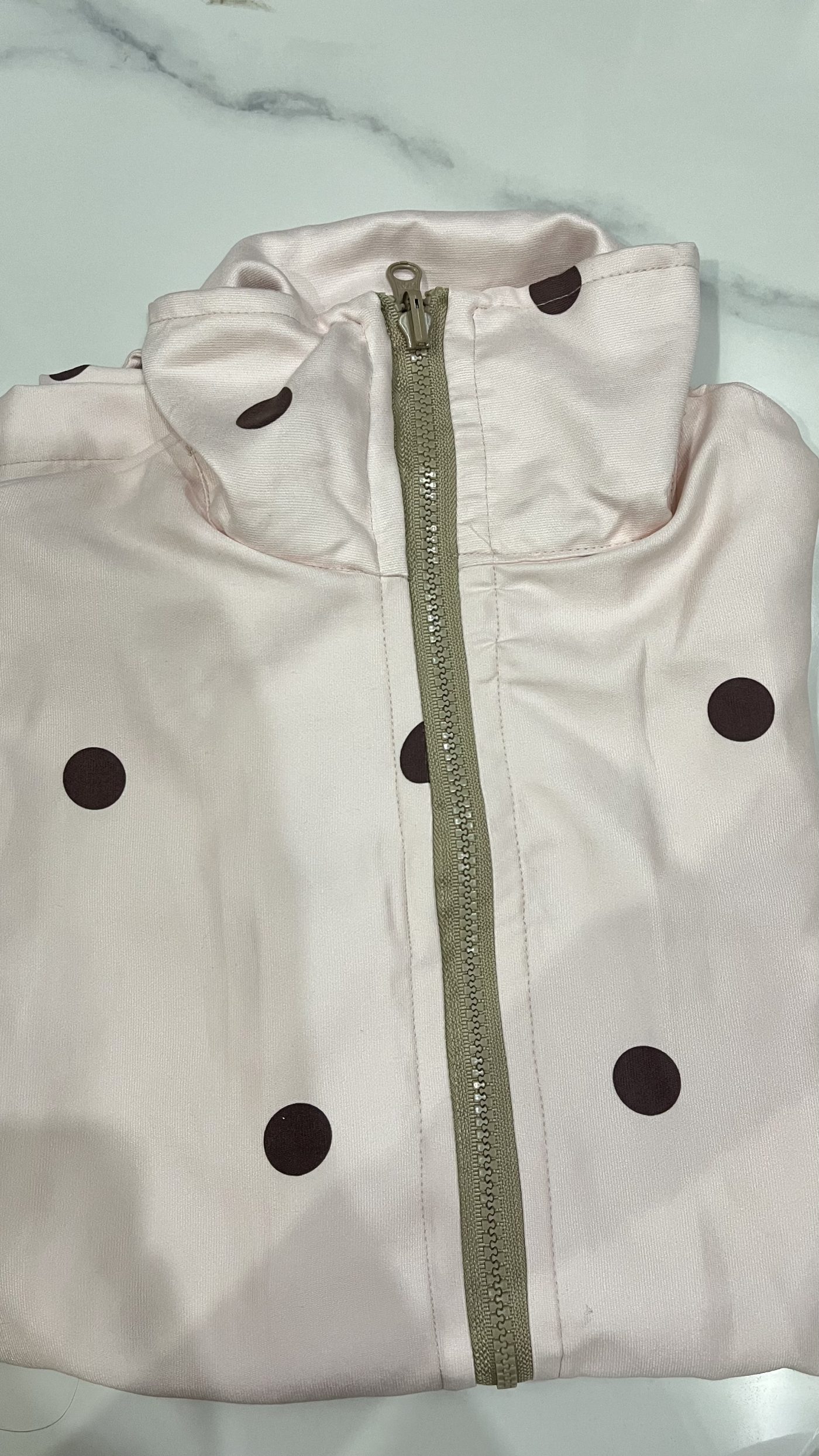Jaket polka - warna Pink soft
