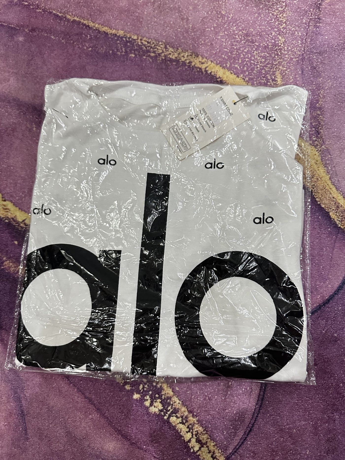 kaos crop alo - warna putih hitam
