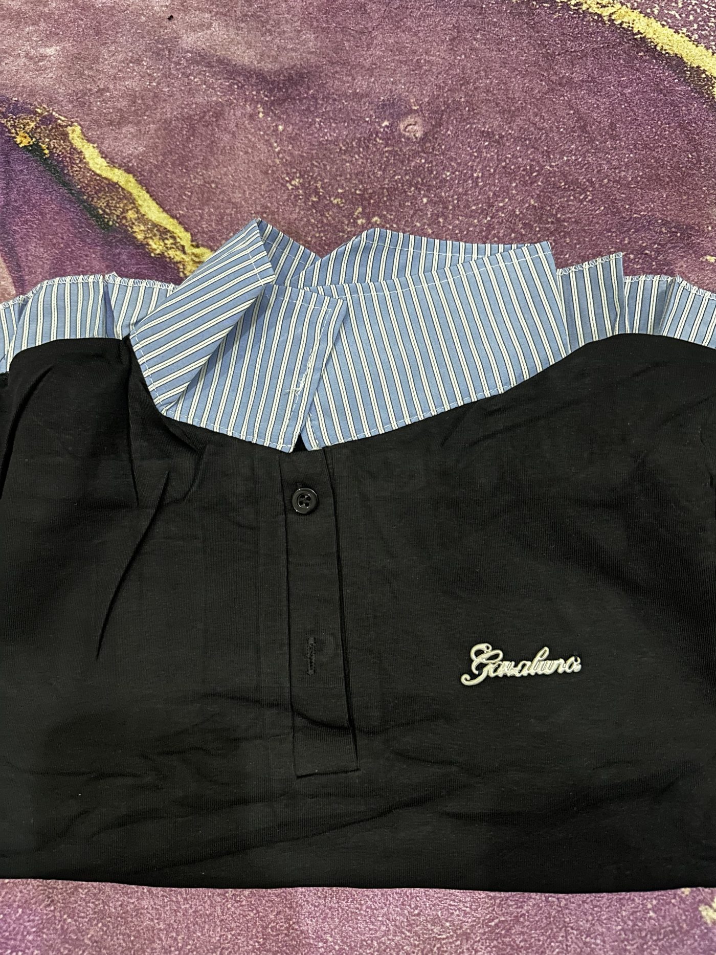 Sweater crop - warna Hitam
