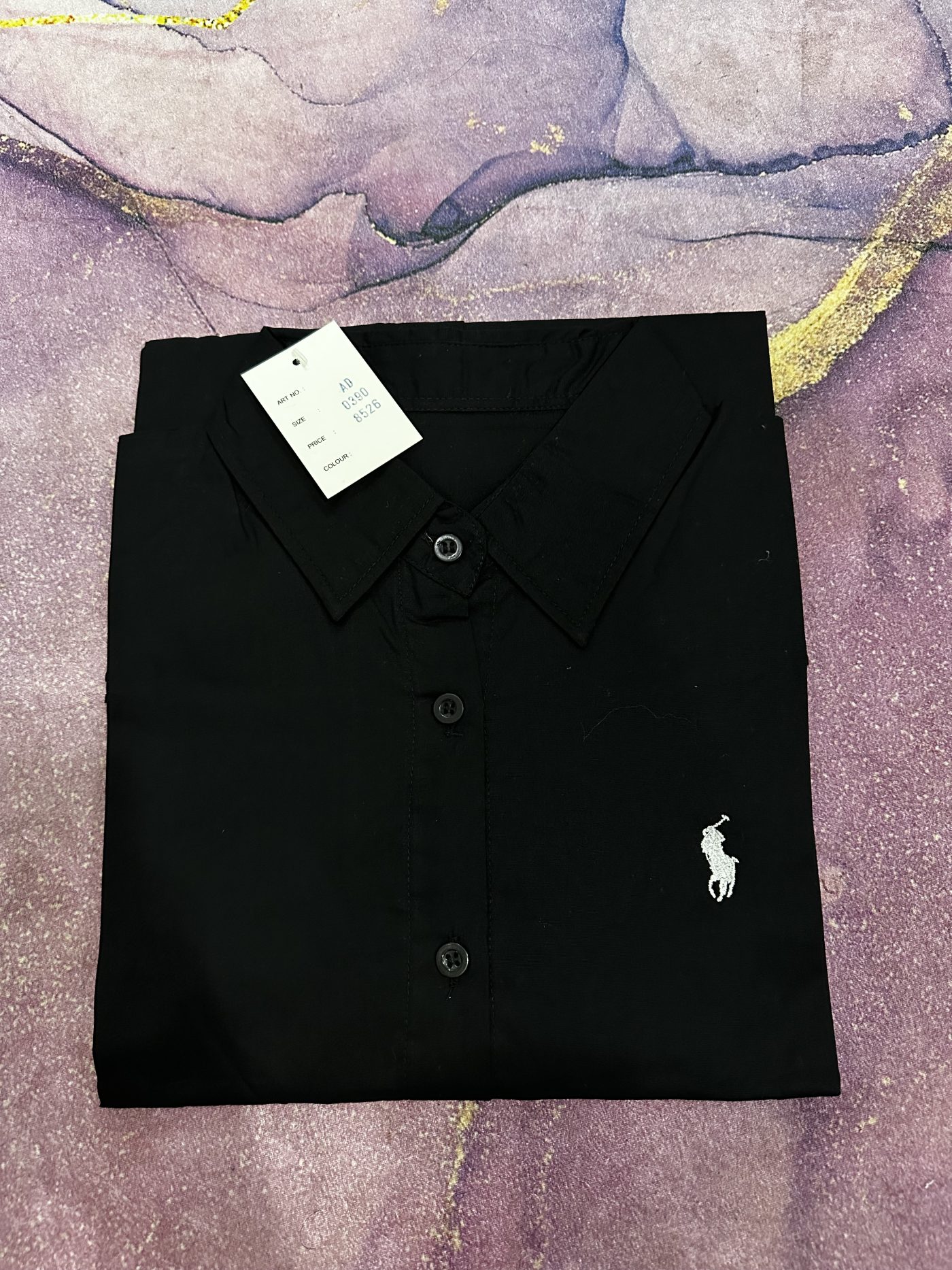 kemeja polos - warna hitam