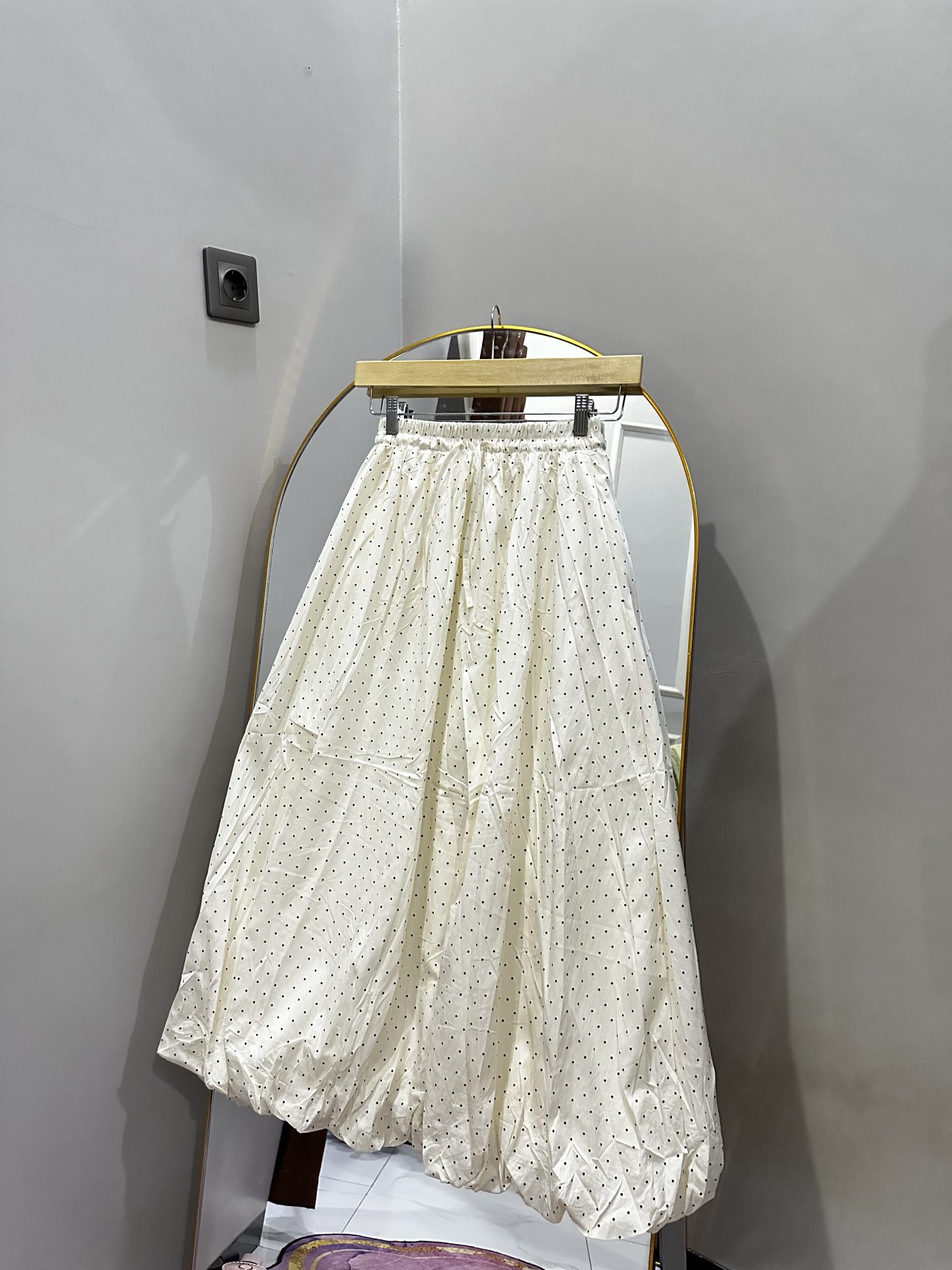 Rok Balon - warna Cream