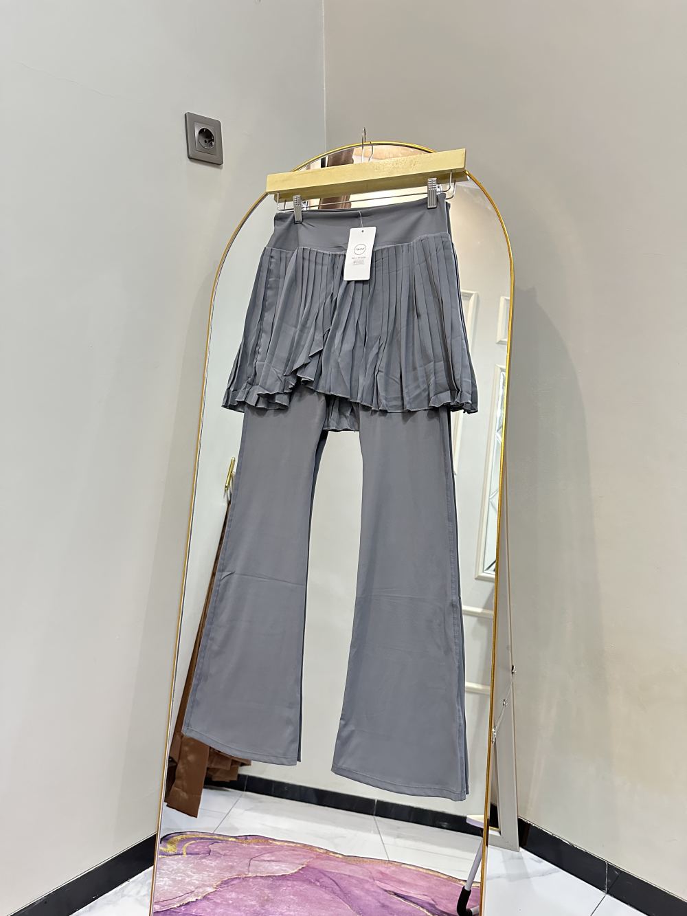 Cutbary set rok sport - warna Abu-abu
