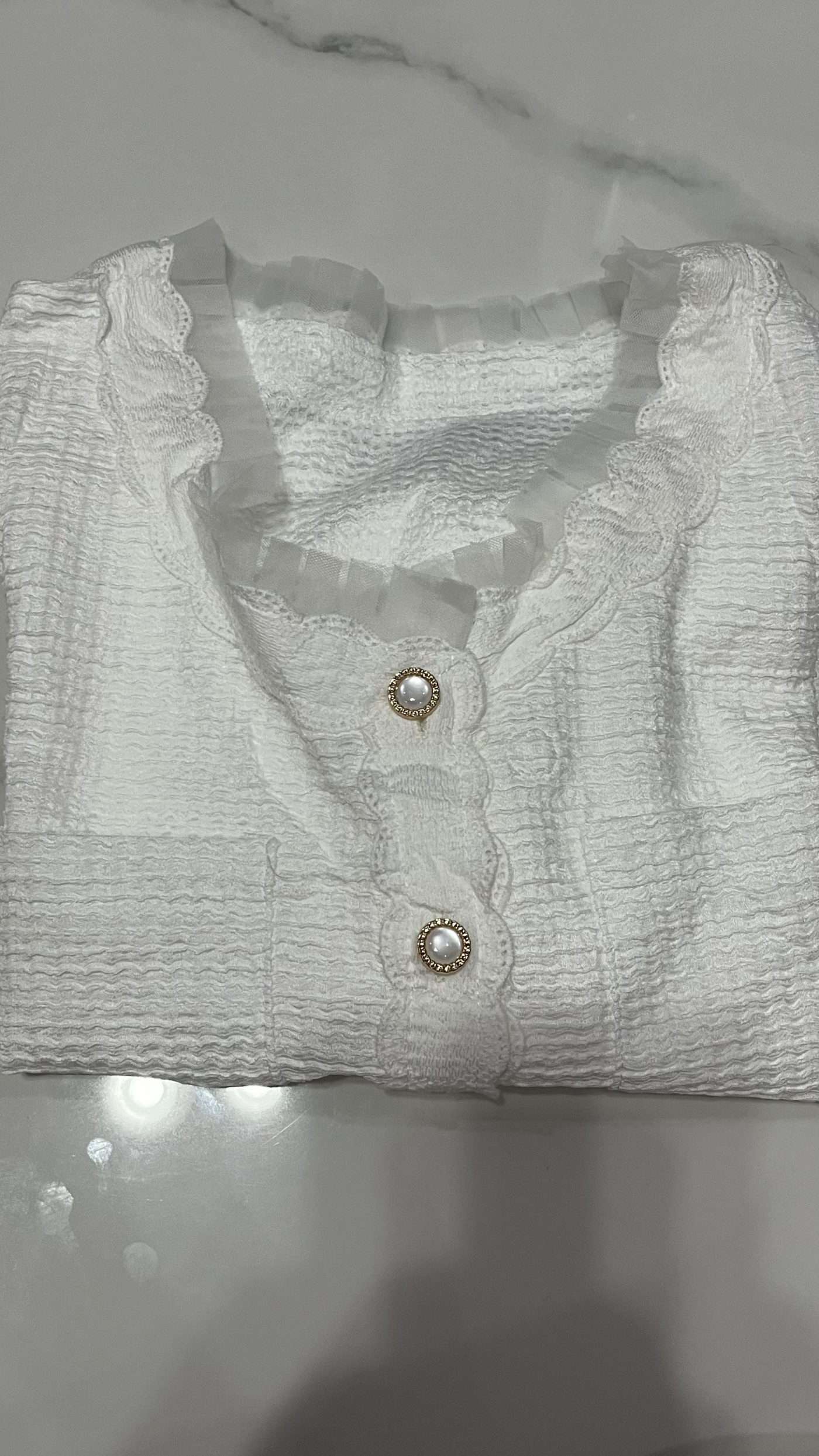 Bleazer crop - warna Putih