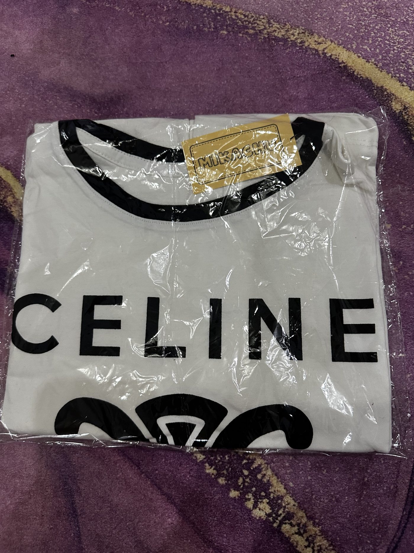 Kaos crop celine - warna putih