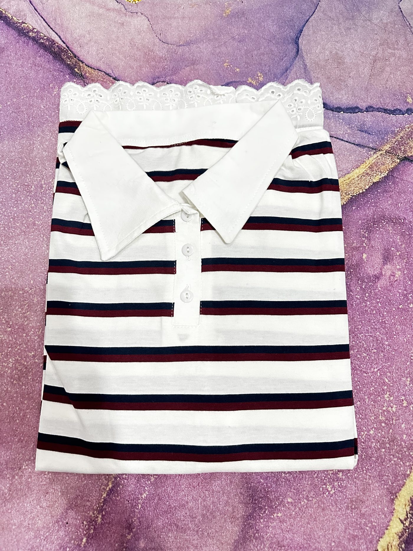 salur renda - warna putih